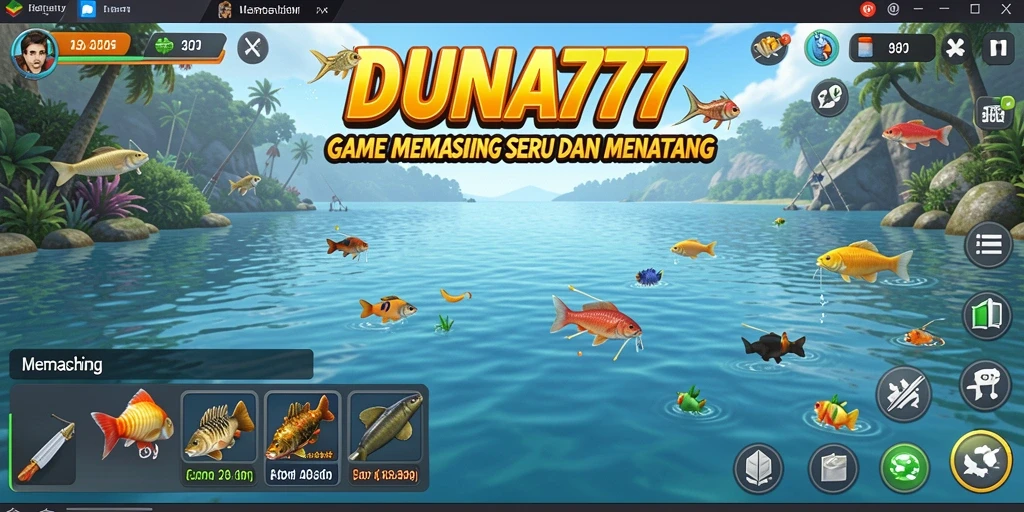 Antarmuka memancing DUNIA777 yang menawan dan interaktif.