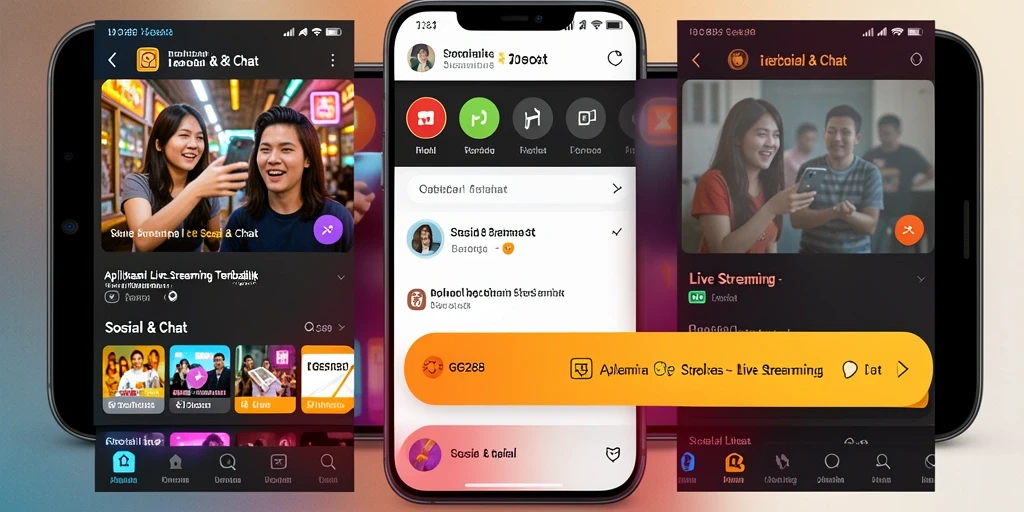 Tampilan antarmuka GG288 yang menarik untuk Live Streaming.