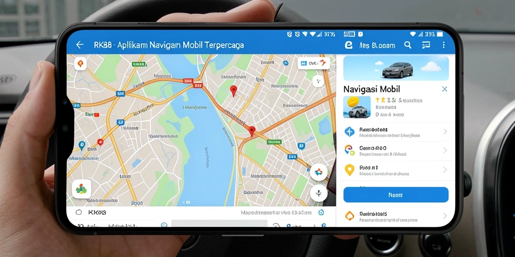 Antarmuka RK88 yang memudahkan navigasi mobil.